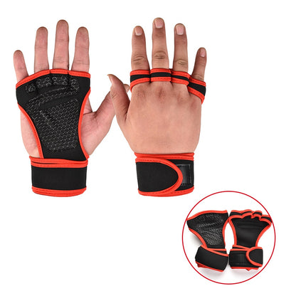 Weightlifting Training Gloves for Men and Women Fitness Sports Body Building Gymnastics Gym Hand Wrist Palm Protector Gloves