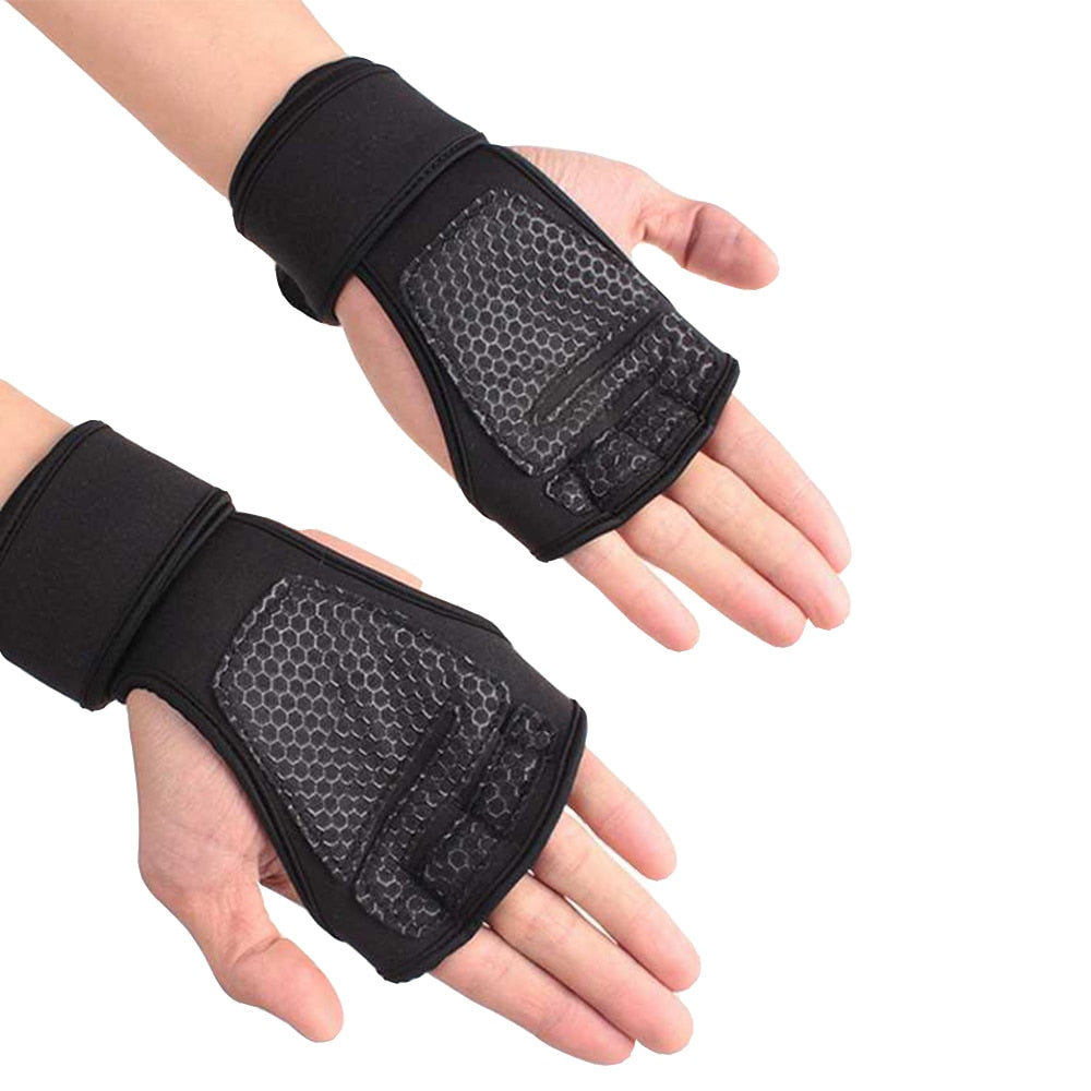 Weightlifting Training Gloves for Men and Women Fitness Sports Body Building Gymnastics Gym Hand Wrist Palm Protector Gloves