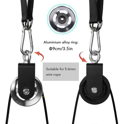 Workout Pulley Cable System Fitness Equipment Adjustable Length Home Gym