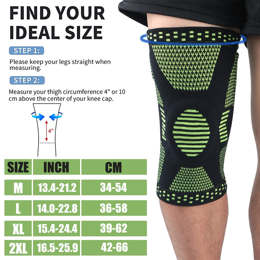 Professional Compression Knee Brace Support Protector For Arthritis Relief and Joint Pain